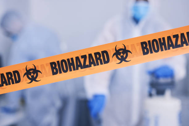 Professional Blood Cleanup technician working in Poulsbo, WA